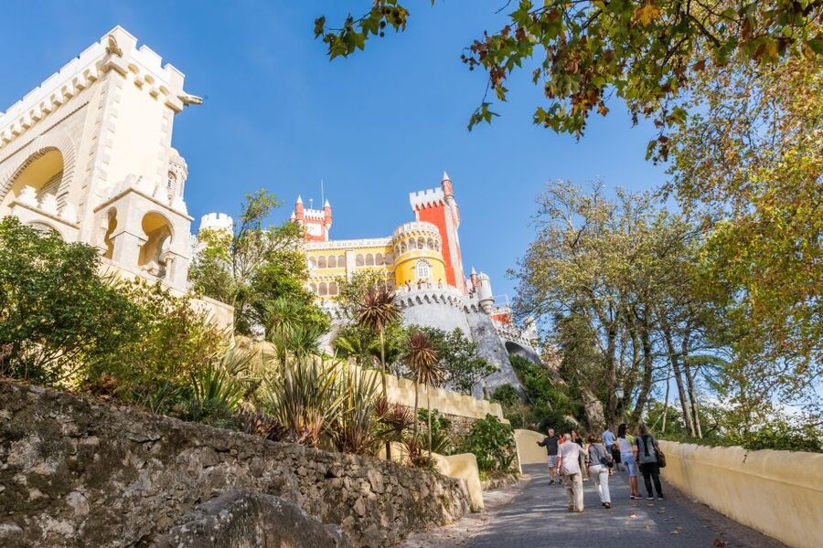 Lisbon: Sintra and Cascais Tour with Pena Palace Ticket - The Estoril Coast drive back toward Lisbon