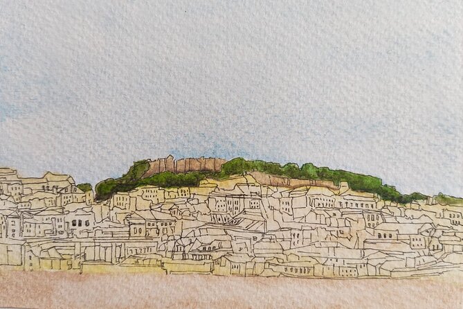 Lisbon Sketching Tour and Discover Hidden Views and Art - Stop 1: Miradouro de São Pedro de Alcântara and your first Lisbon postcard painting