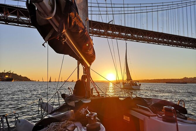 Lisbon Small Group Sunset Sailing 2h Cruise with Drinks Included - Cristo Rei and the river crossing effect: Lisbon framed from across the water