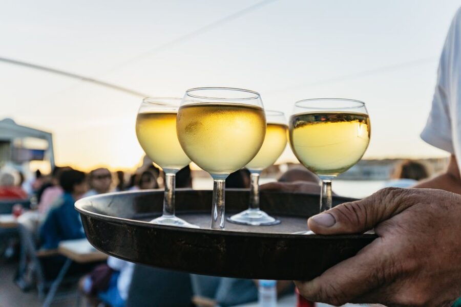Lisbon: Sunset Cruise with Welcome Drink and Snacks - Welcome drink, snacks, and what you can buy onboard