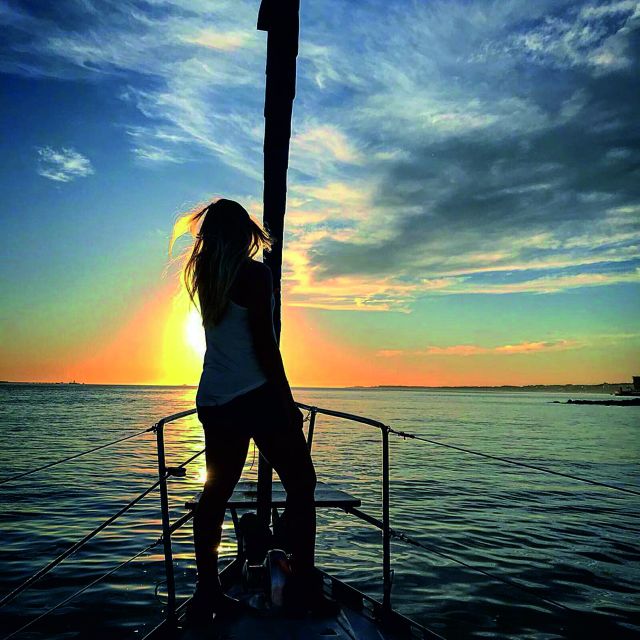 Lisbon: Sunset Sailing Cruise with Wine - Lisbon at golden hour, seen from the Tagus River