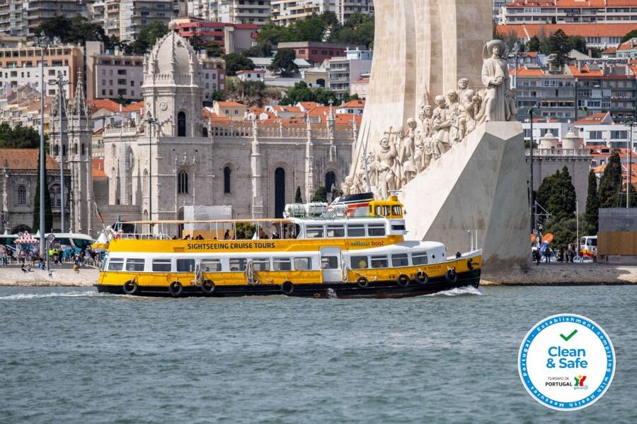 Lisbon: Tagus River Yellow Boat Cruise - Belém from the water: Torre de Belém and the Monument to the Discoveries
