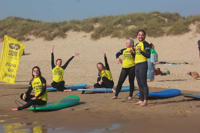 Lisbon: The Surf Instructor - surf lessons with transfer - Praia do Castelo: A Long Sandy Beach for Learning and Resetting