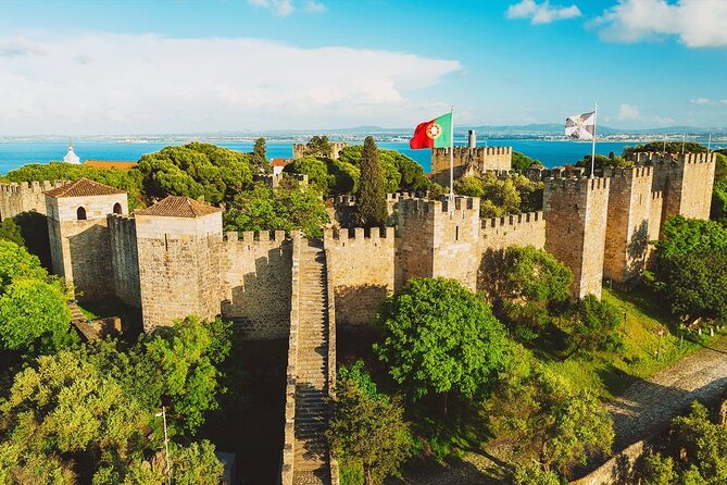Morning Lisbon Sanctuary of Christ the King,Castelo &Belem Tower - Getting Set Up at Pickup and Castelo de São Jorge
