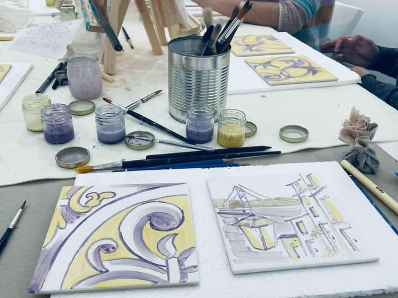 Paint your tile and create your unique piece in an art gallery in Lisbon - Why This Lisbon Tile Workshop Feels Like a Real Souvenir