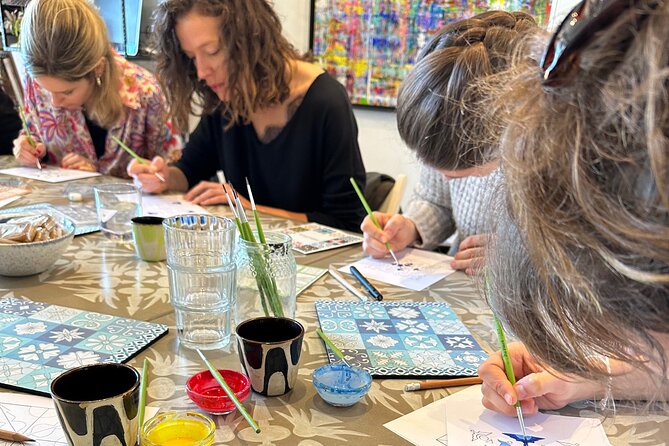 Portuguese Tile Workshop - Coffee, Tea, and Cozy Instructor Attention at Formettes
