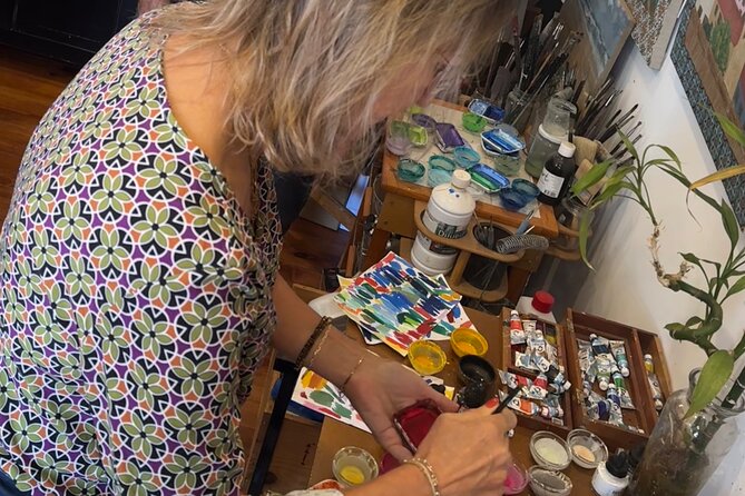 Portuguese Tile Workshop - Step-By-Step Workshop Flow: Pencil to Marker to Watercolor