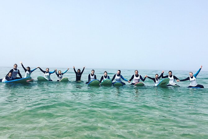 Priv Half Day Surf_full gear round & round trip transport_Lisbon - Beach Base Comfort: Locked Cabin, Showers, and Not-So-Complicated Gear Time