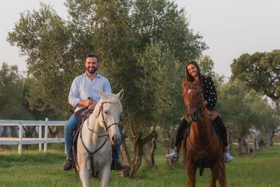 PRIVATE Horseback Riding On The Beach - What happens before you hit the sand: arena briefing
