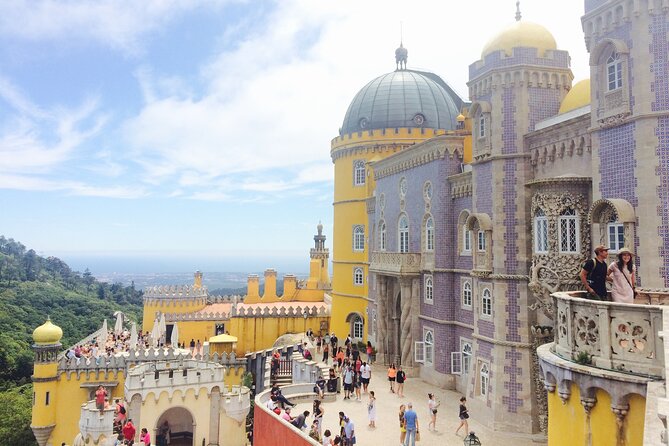 Private Sintra, Pena Palace and Cascais Day Tour - National Palace of Pena: your UNESCO pink-and-yellow highlight