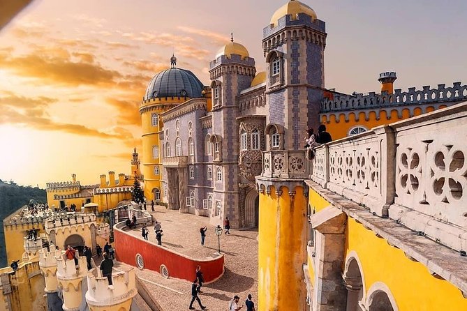 Romantic Sintra Escape – Self-Drive Electric Car Experience - Pena Palace: the fairytale look, from the road
