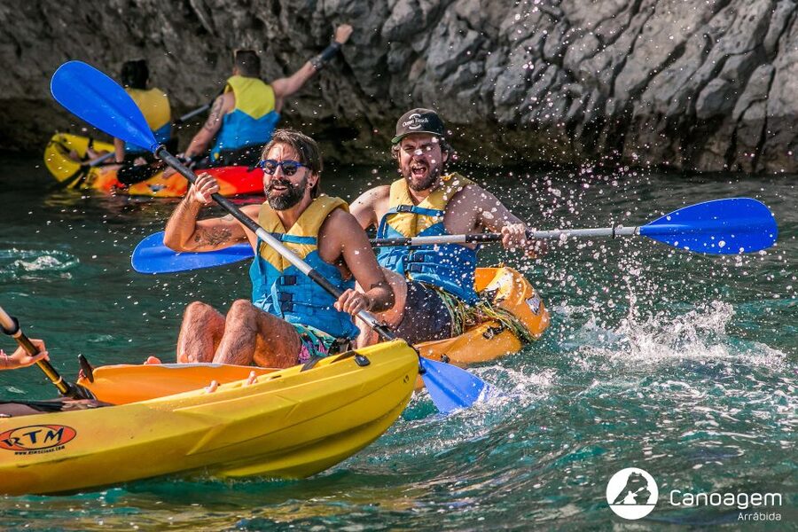 Sesimbra: Arrábida Natural Park Guided Kayaking Tour - The sea caves and beaches stop: where the tour slows down
