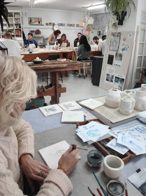 Sintra: Traditional Portuguese Tile Painting Workshop - What happens after class: kiln firing and your finished tile