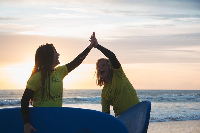 Surf Lesson on Praia de Carcavelos - Carcavelos Surf School check-in, gear, and safety briefing