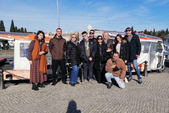 Tuk tuk tour in Belem area - Padrão dos Descobrimentos on the Tagus riverfront