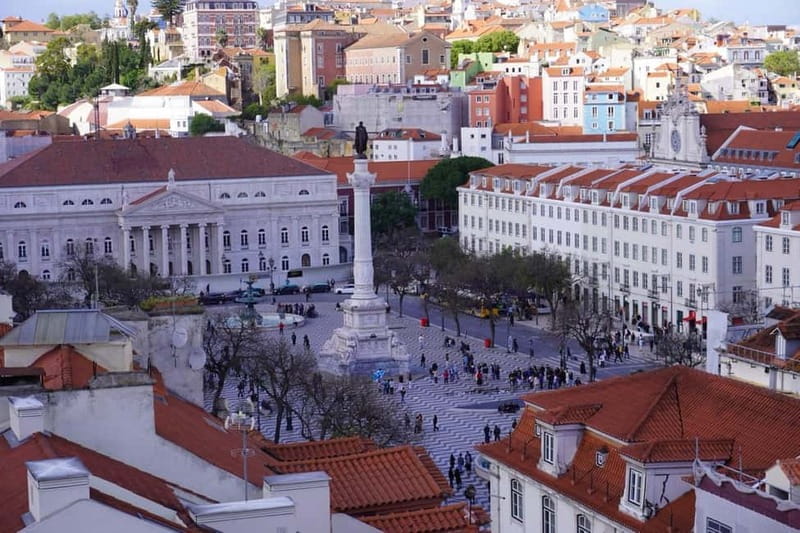 Walk Lisbon Like a Local: Bairro Alto & Downtown Experience - Praça Dom Pedro IV: your orientation anchor in Rossio