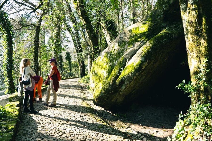 Walking tour:Pena Palace, Moorish Castle,Quinta da Regaleira - Pickup and drop-off: fewer logistics, more walking time